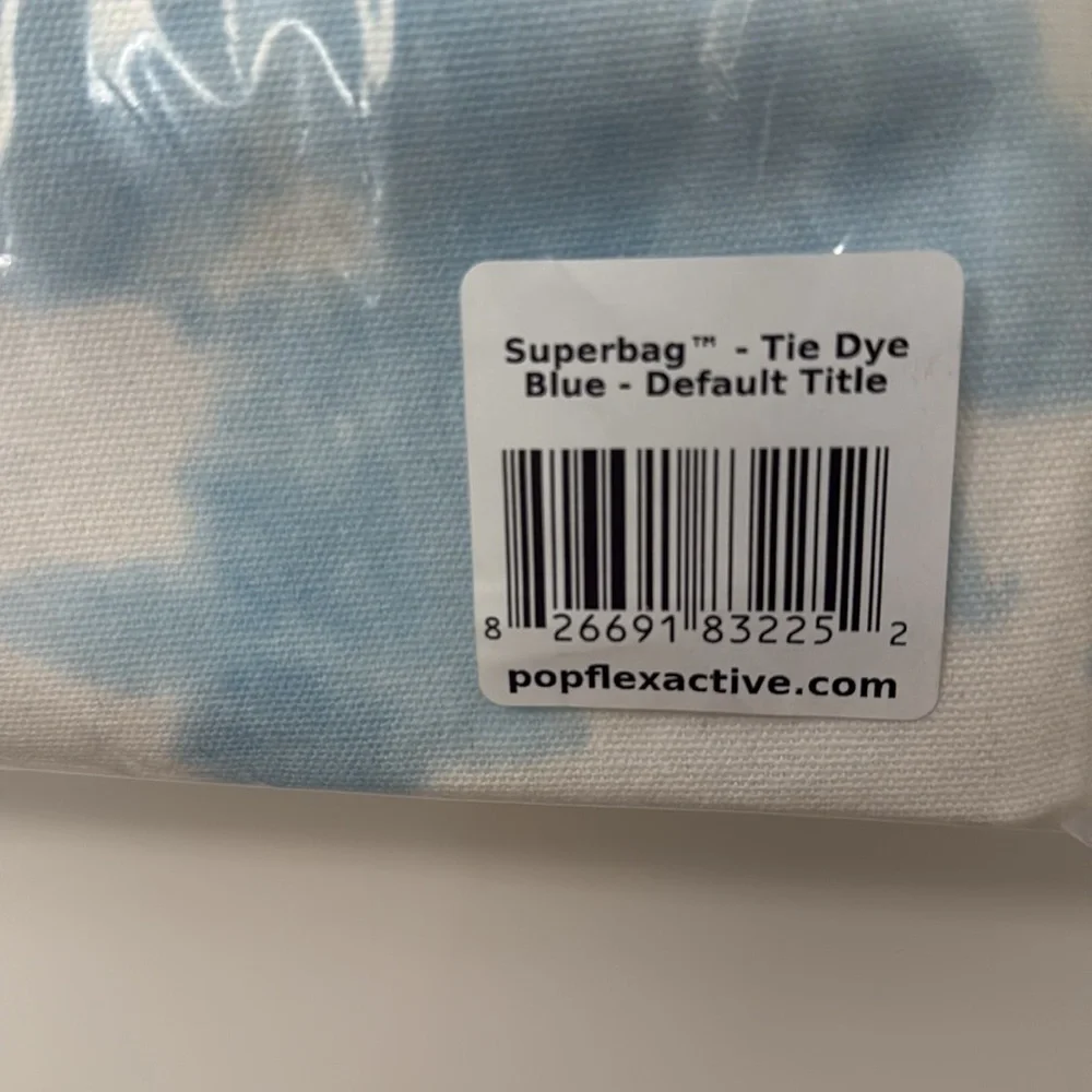 New! POPFLEX Bag Blue Tie Dye Superbag Tote